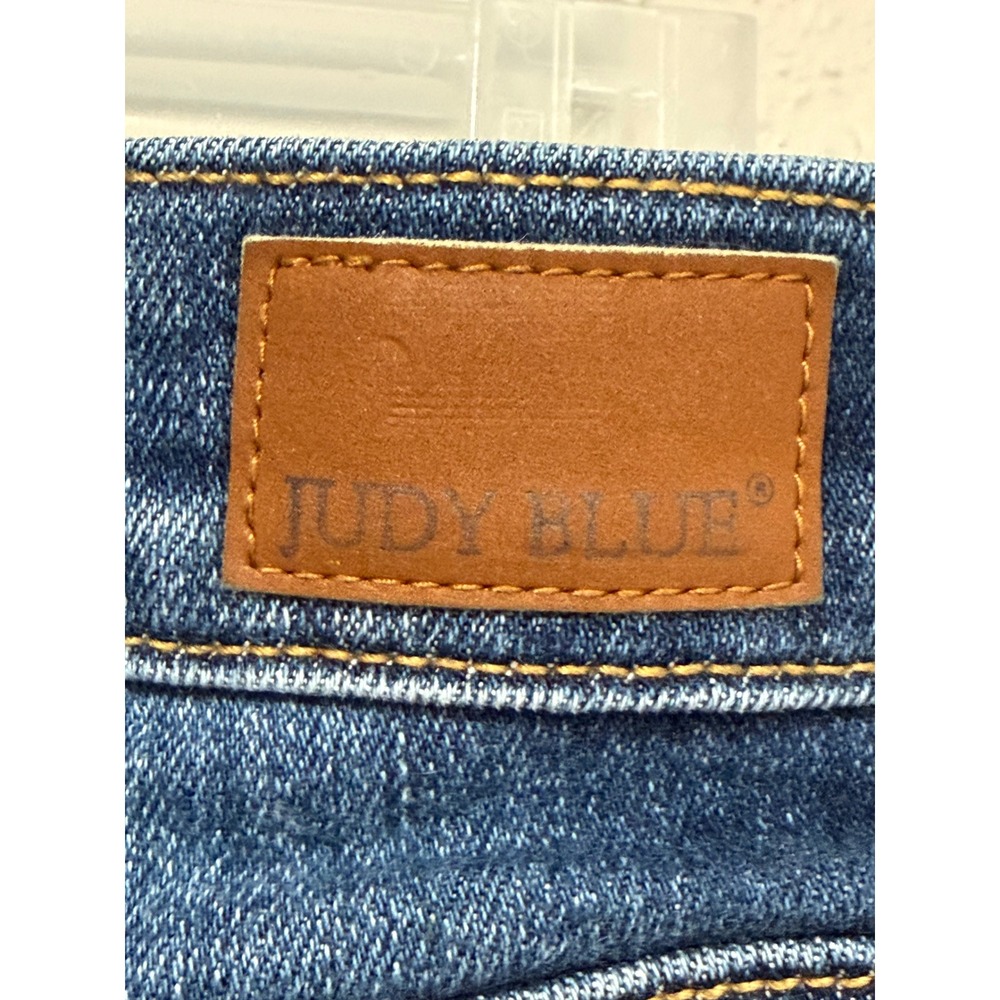 Judy Blue Daisy Raw Hem Bootcut Jeans Sz 31 Stretch Western Y2K Coastal Cowgirl - Picture 9 of 11